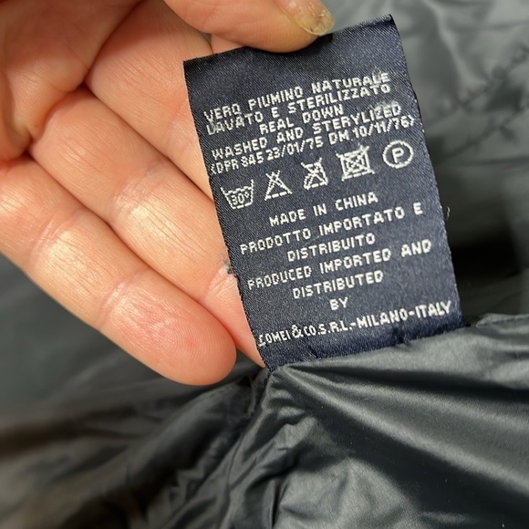 add Down Sz 6 Puffer Zip Belted Black Coat - Picture 16 of 16